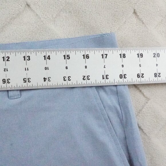 Travis Mathew Chino Shorts Mens 34 Blue Flat Front Golfer Casual Preppy - Picture 4 of 8
